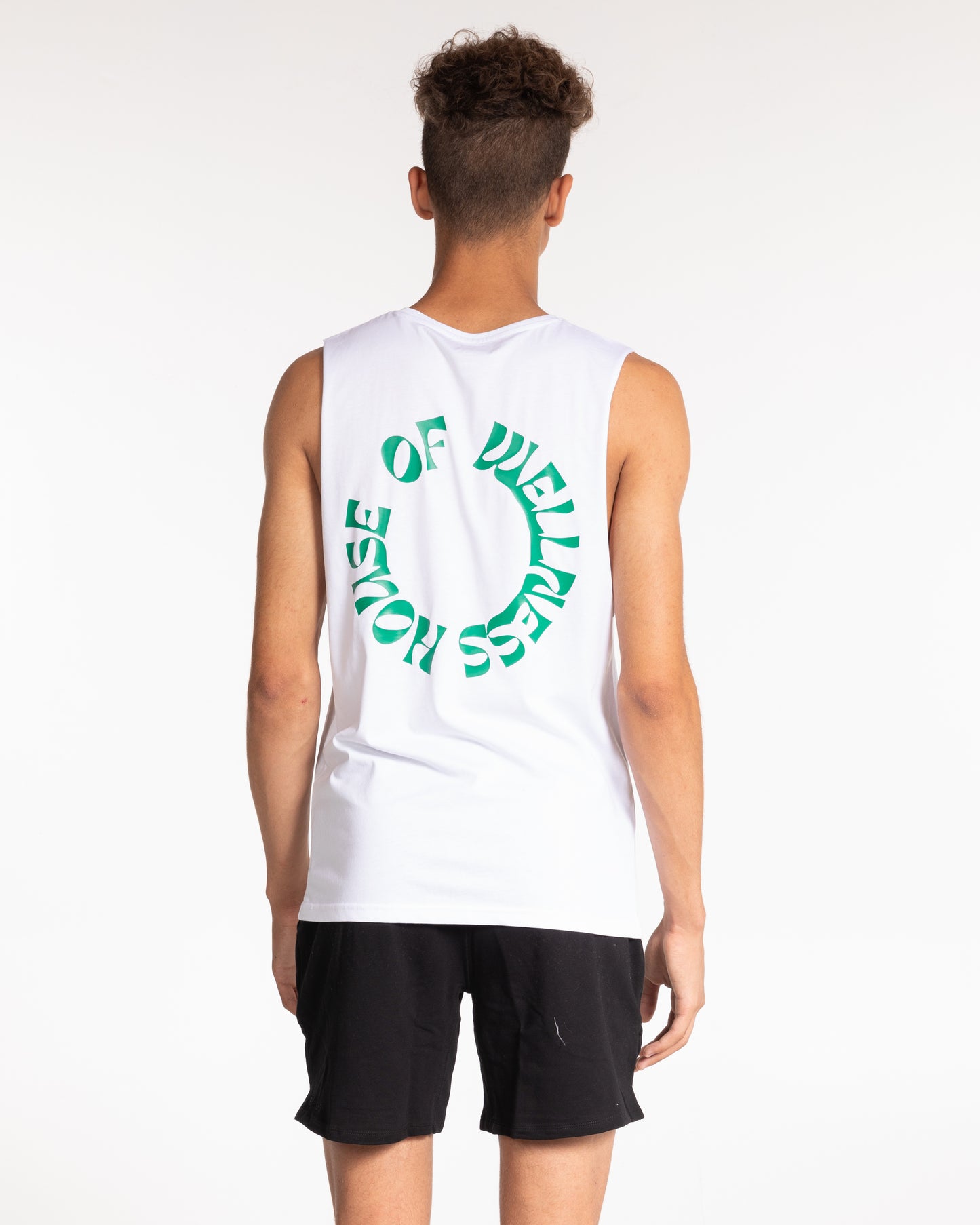 The Core Muscle Tank - White