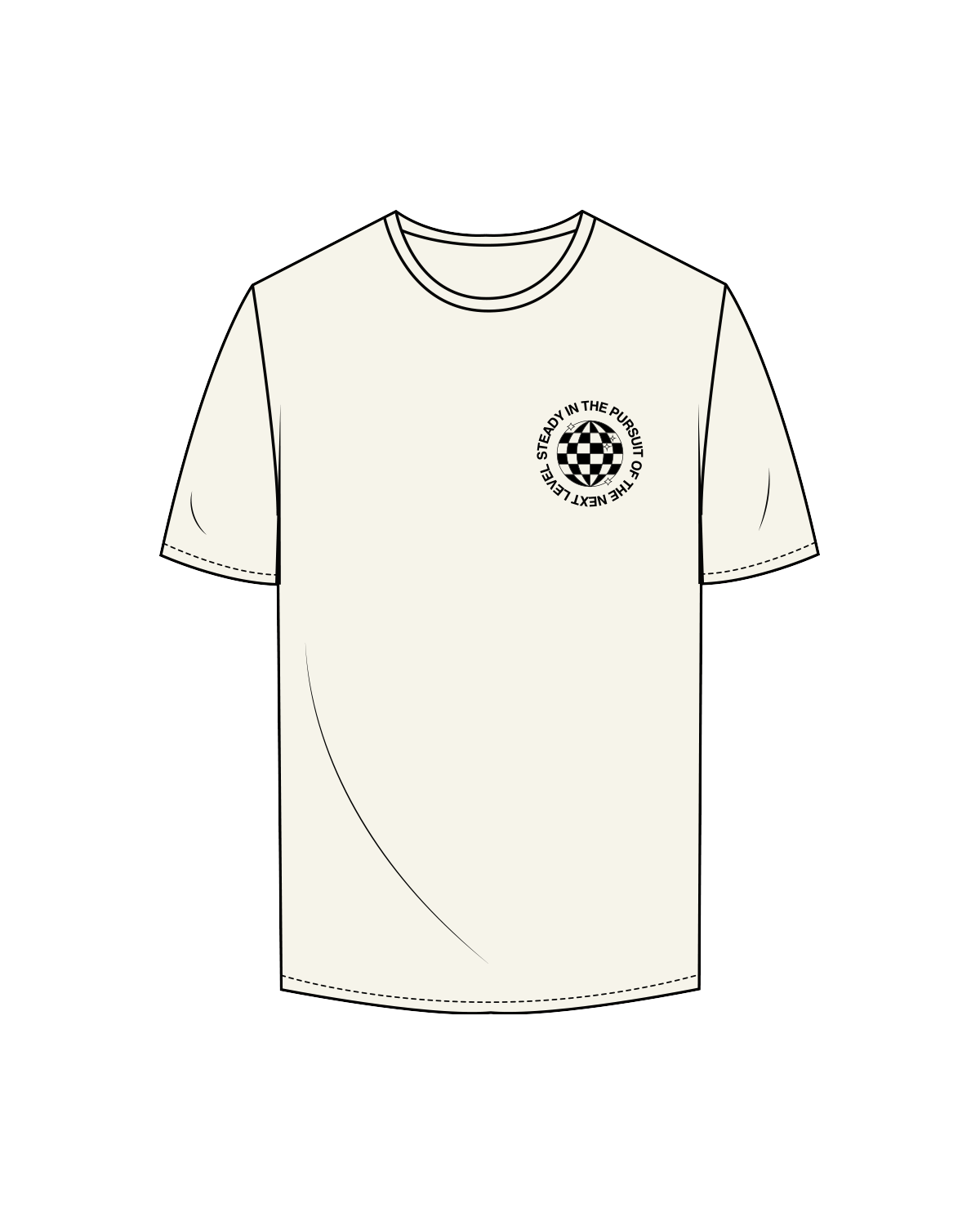 Activate House World Class Wellness Tee - Off White / Black