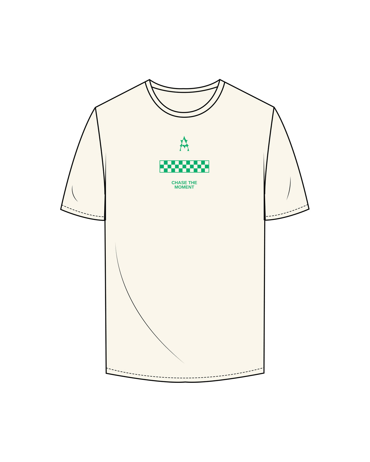 Activate House Run Club Tee - Off White / Green