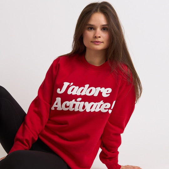 Ja'dore Activate Crewneck - Red / White